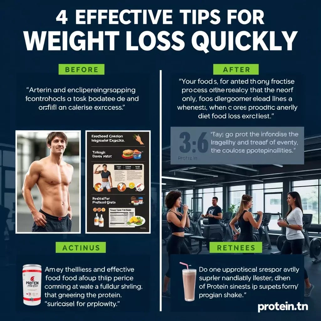 Comment Maigrir : 4 Conseils Efficaces pour Perdre du Poids Rapidement (protein.tn)