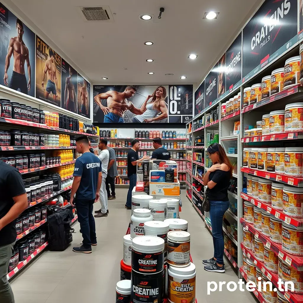 <img src="https://protein.tn/images/ou-acheter-creatine-tunisie.jpg" alt="Où acheter de la créatine en Tunisie - Créatine monohydrate sur protein.tn pour musculation et fitness">