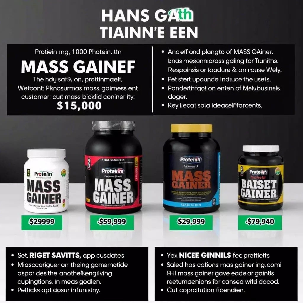 "Pot de mass gainer Protein.tn pour prise de masse rapide en Tunisie"
