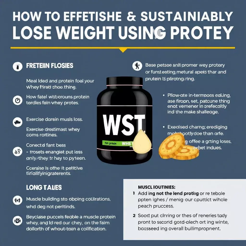 Shake de whey protein dans un verre, accompagné de fruits et de flocons d'avoine pour une perte de poids efficace et durable.