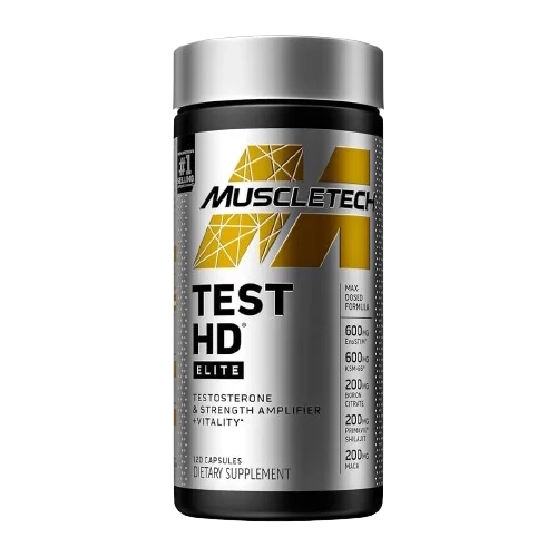 TEST HD ÉLITE 120 CAPS Muscletech – Booster naturel de testostérone pour la force, la masse et l'énergie masculine