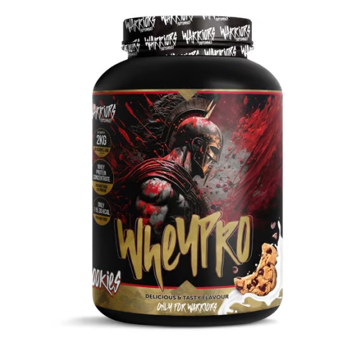 WHEY PRO WARRIORS 2KG – Protéine de lactosérum pour prise de masse sèche, disponible sur Protein.tn