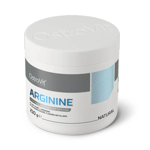Pot de L-Arginine 210g OstroVit – supplément sportif pour la congestion musculaire et la performance physique