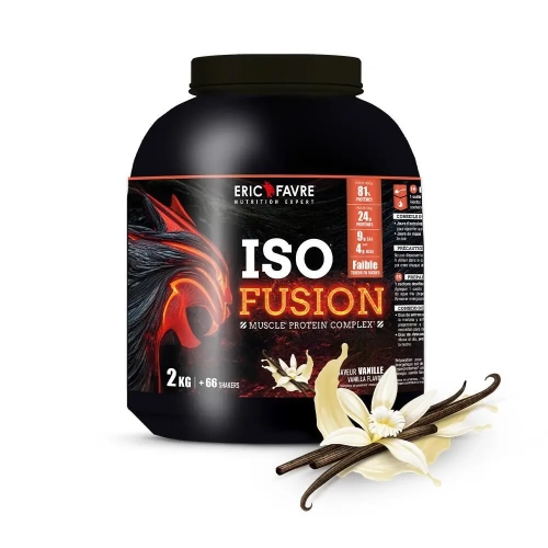 ISO Fusion 2KG Eric Favre – Whey Isolate ultra-pure pour muscles et récupération rapide