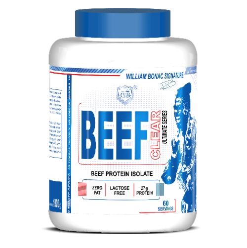 Clear Beef 1800g William Bonac – protéine de bœuf sans lactose pour musculation et prise de masse sèche en Tunisie