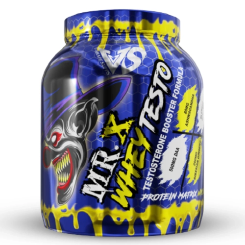 Pot WHEY TESTO 1,8KG – MR.X de V-Shapes, protéine avec booster de testostérone naturel, en vente sur Protein.tn